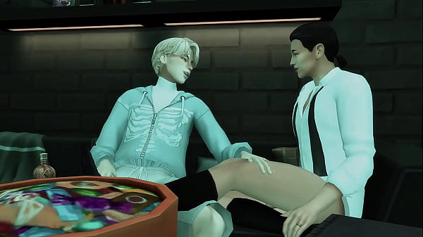 STEPBROTHER SEDUCED HIS STEPNEPHEW FOR HARD ANAL SEX AND FACEFUCK ON HALLOWEEN (SIMS ANIME HENTAI SFM)