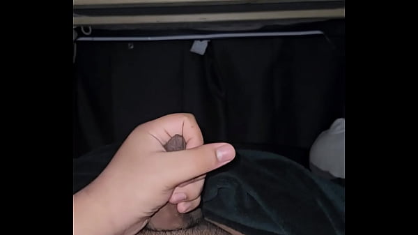 Uncut chub teen cums on his belly